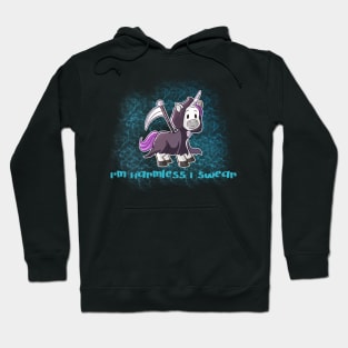 Grim Reaper Unicorn "I'm Harmless, I Swear" Hoodie